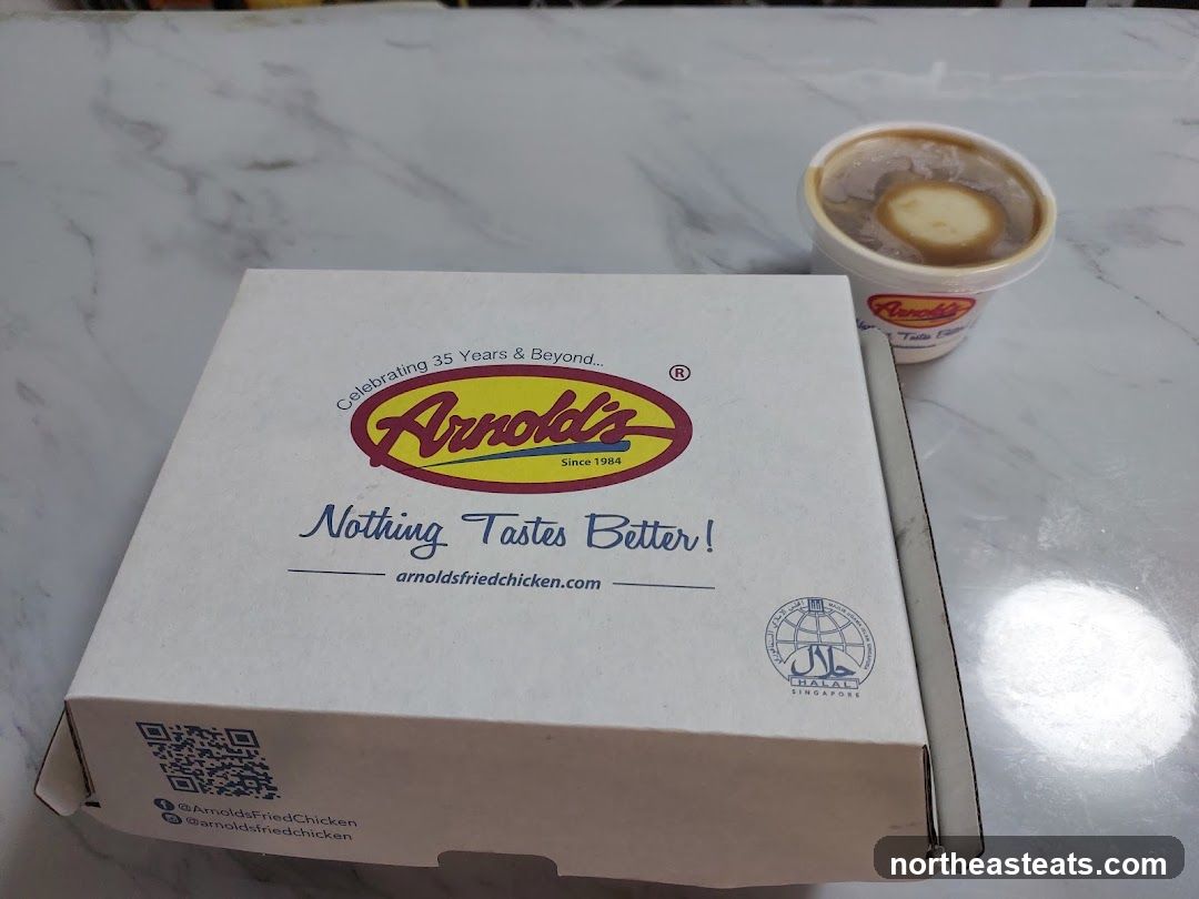 Arnold's Fried Chicken Box and Side