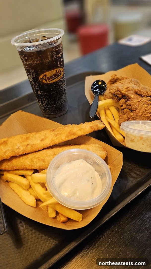 Fish and Chips with Soda