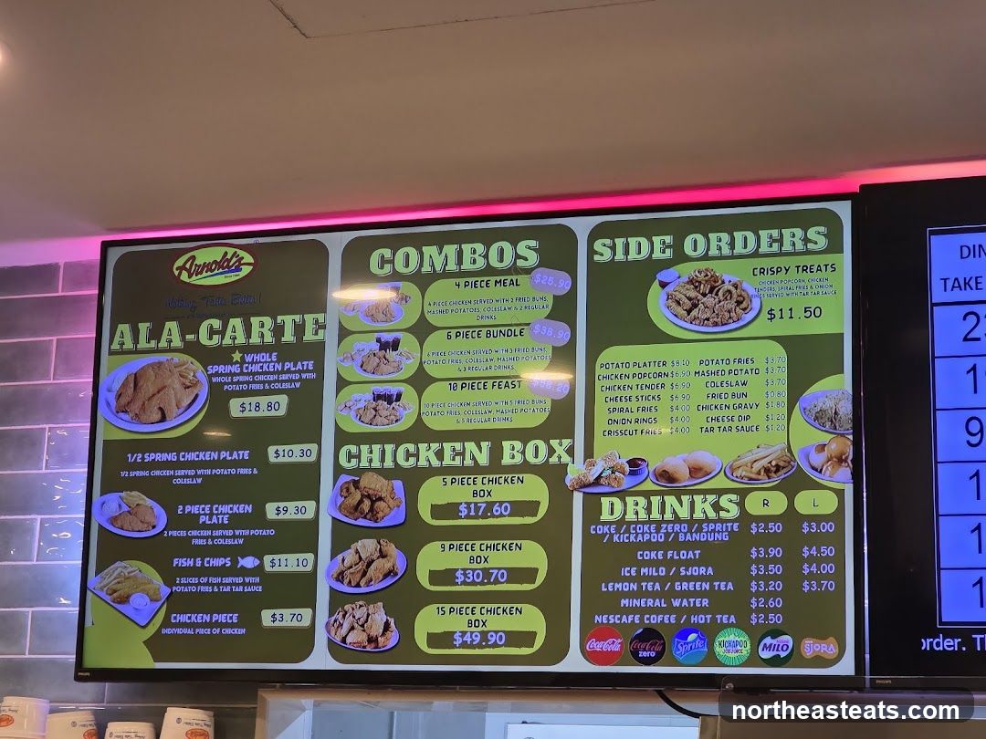 Arnold's Menu