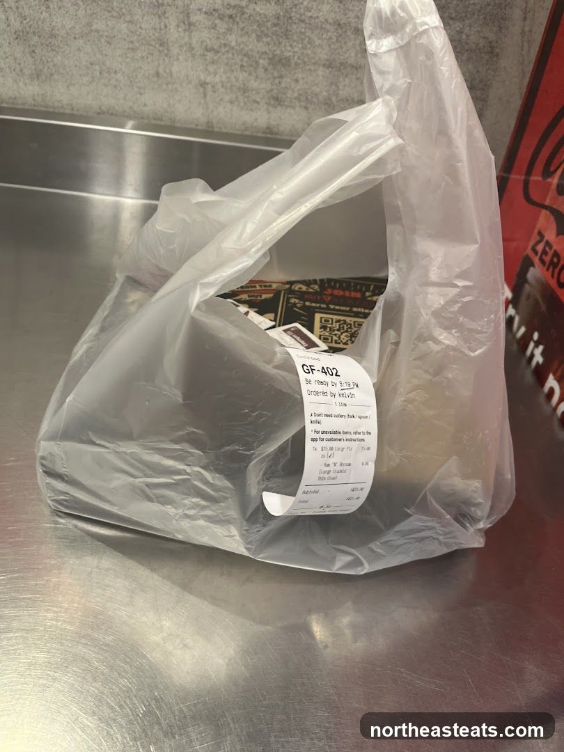 Takeout Bag with Receipt