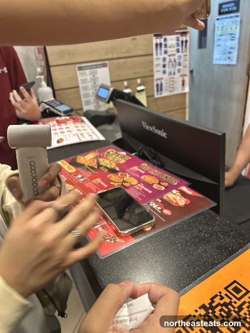 Counter with Menu and Payment Devices