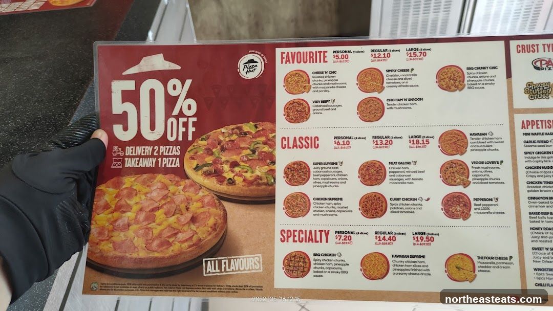 Pizza Hut Menu