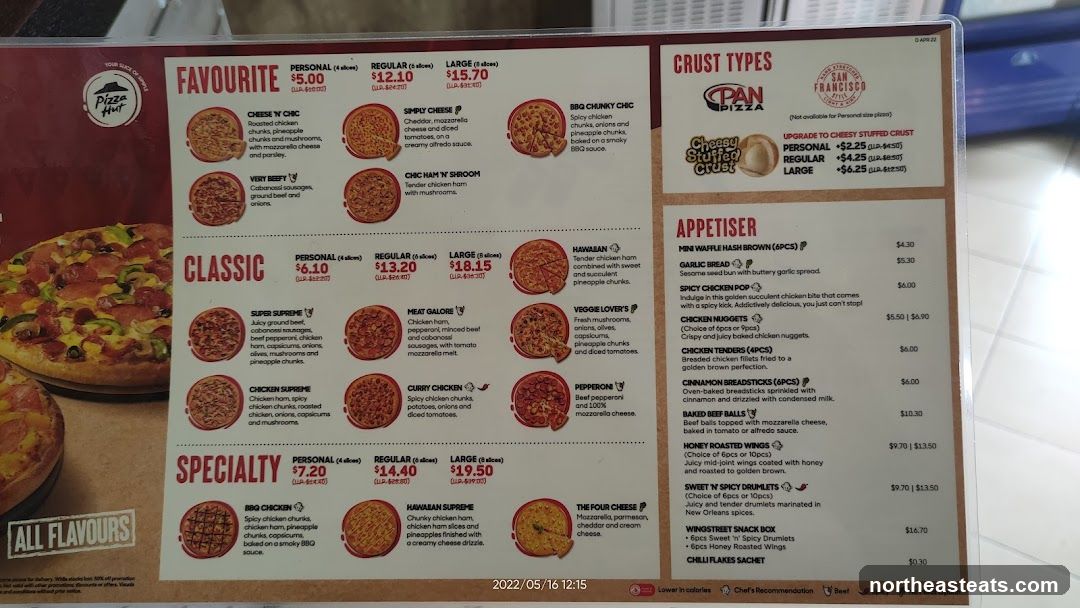 Pizza Hut Menu