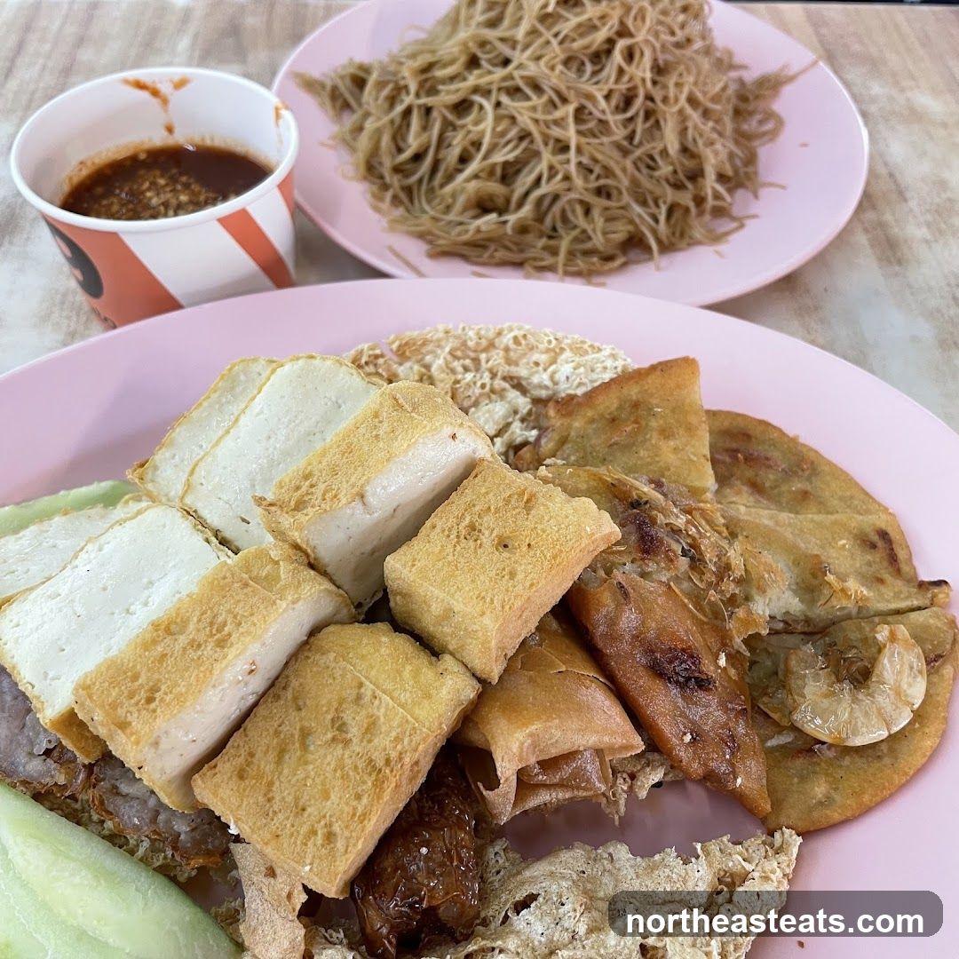 Fried Tofu and Noodles