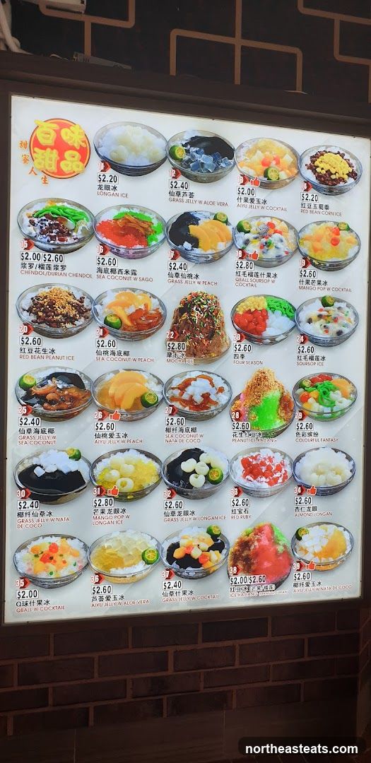 Dessert Menu