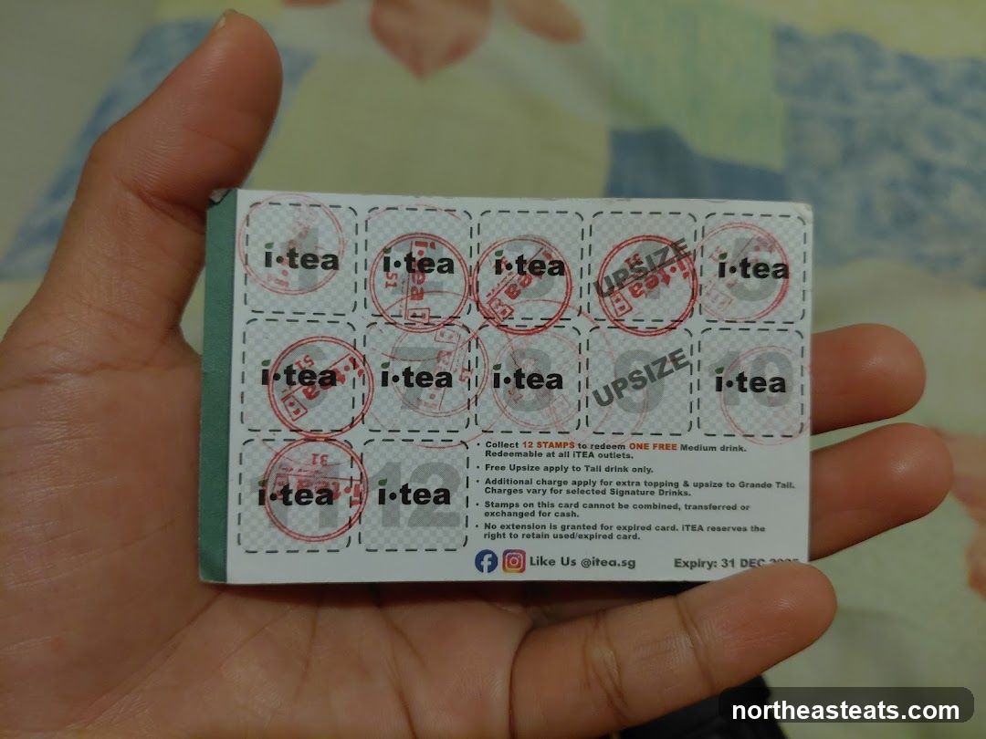 i-tea loyalty card