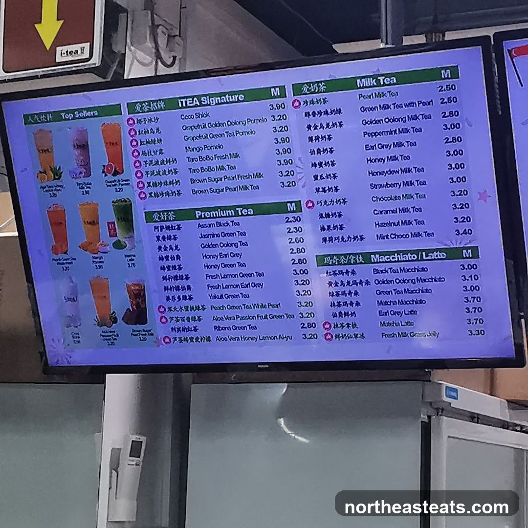 i-Tea Menu