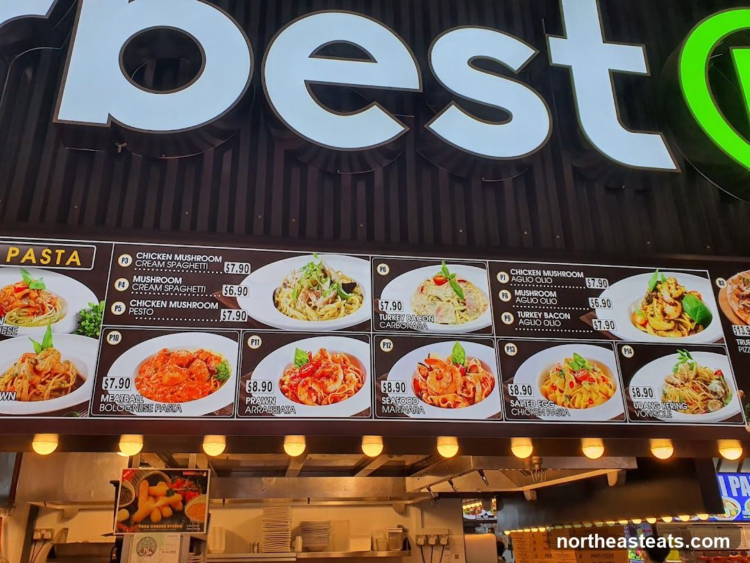 Pasta Menu Display