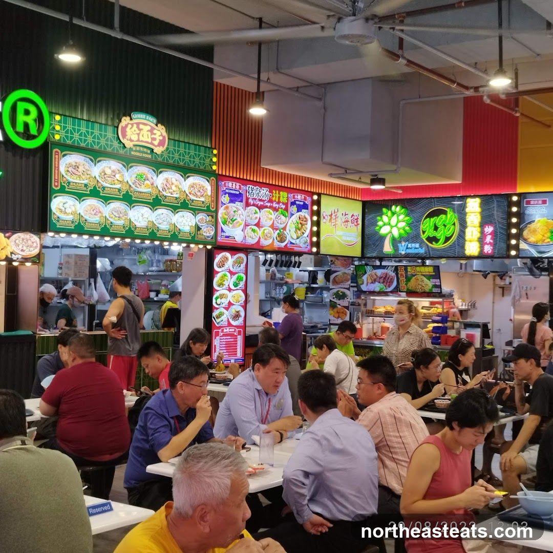 Food Court with Various Stalls