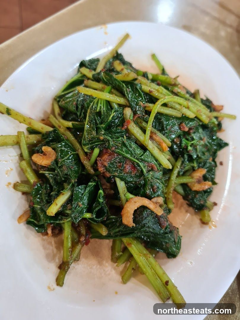 Stir-fried Greens with Dried Shrimp