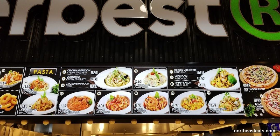 Pasta and Pizza Menu