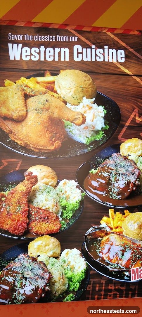 Western Cuisine Menu