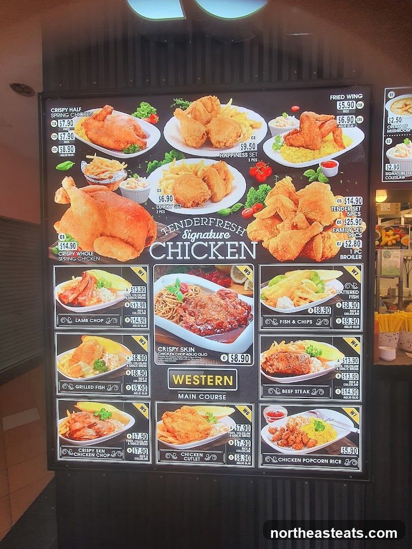 Tenderfresh Signature Chicken Menu