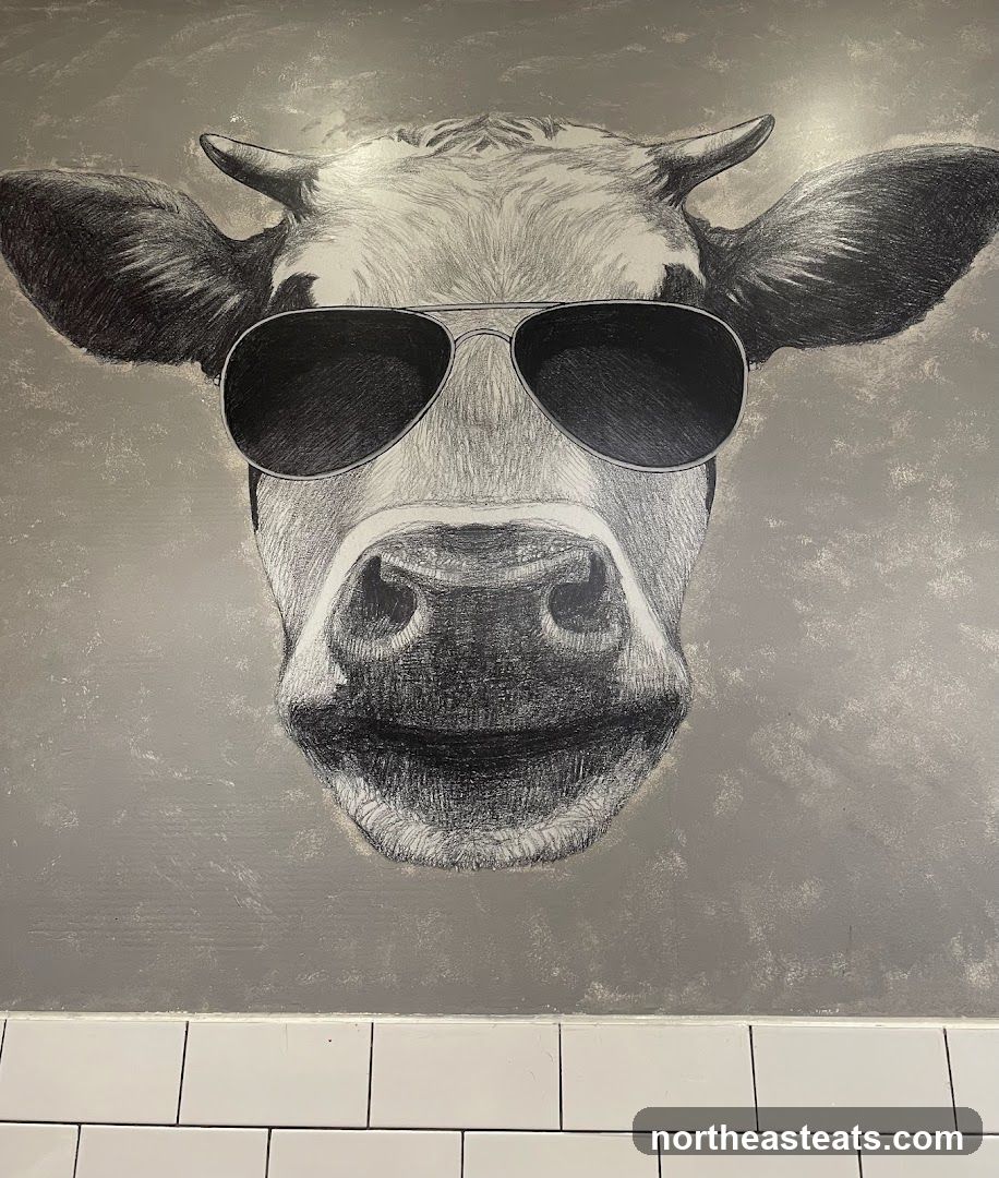 Cow with Sunglasses Mural