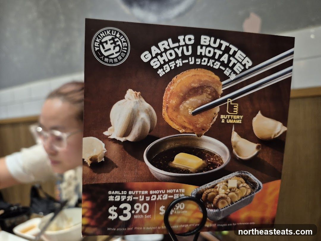 Garlic Butter Shoyu Hotate Menu Item