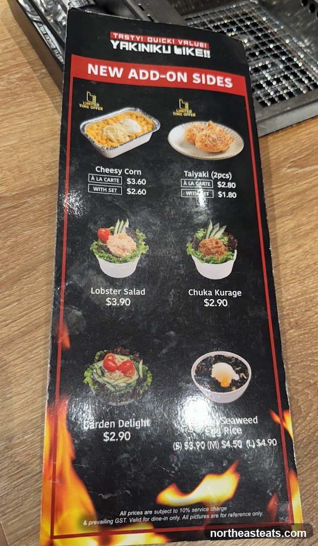 YAKINIKU LIKE!! NEW ADD-ON SIDES