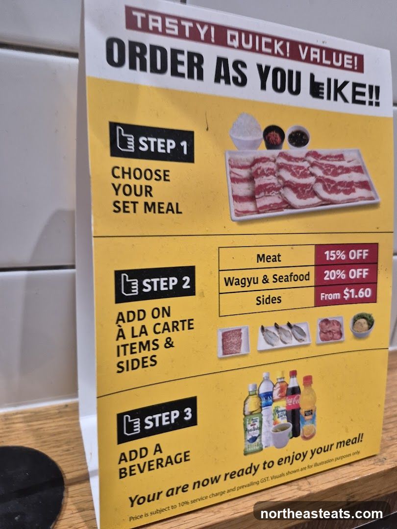Order As You Like Menu