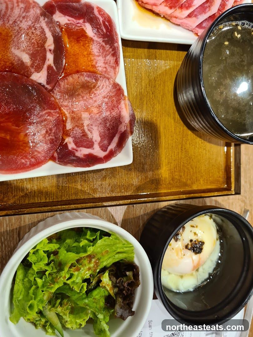 Assorted Meats and Side Dishes