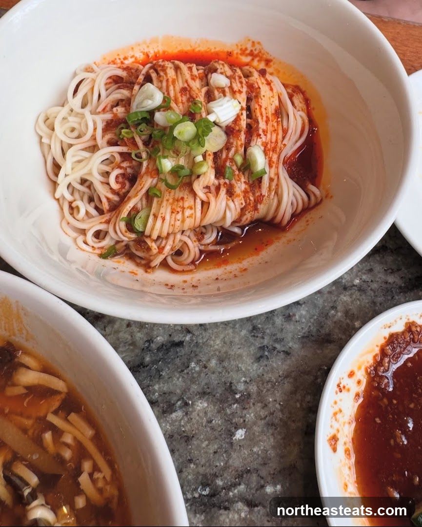 Spicy Noodles with Scallions