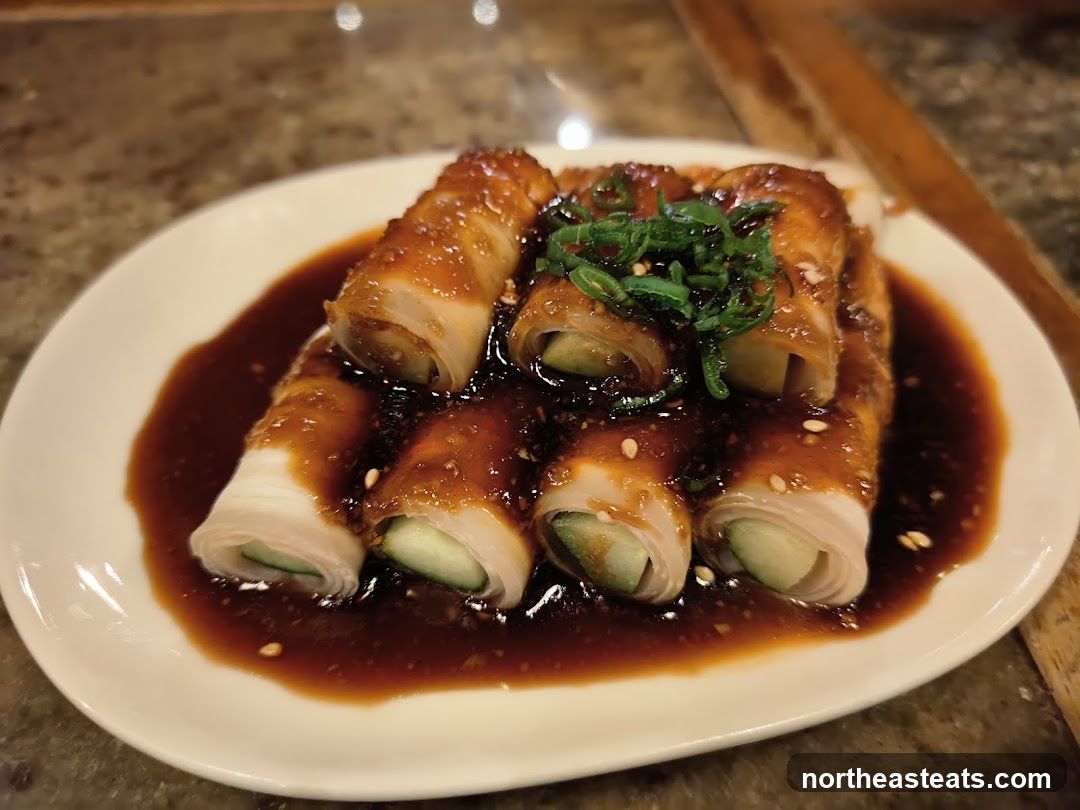 Pork Belly Rolls with Cucumber