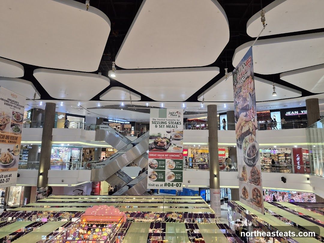 Mall Interior with Banners