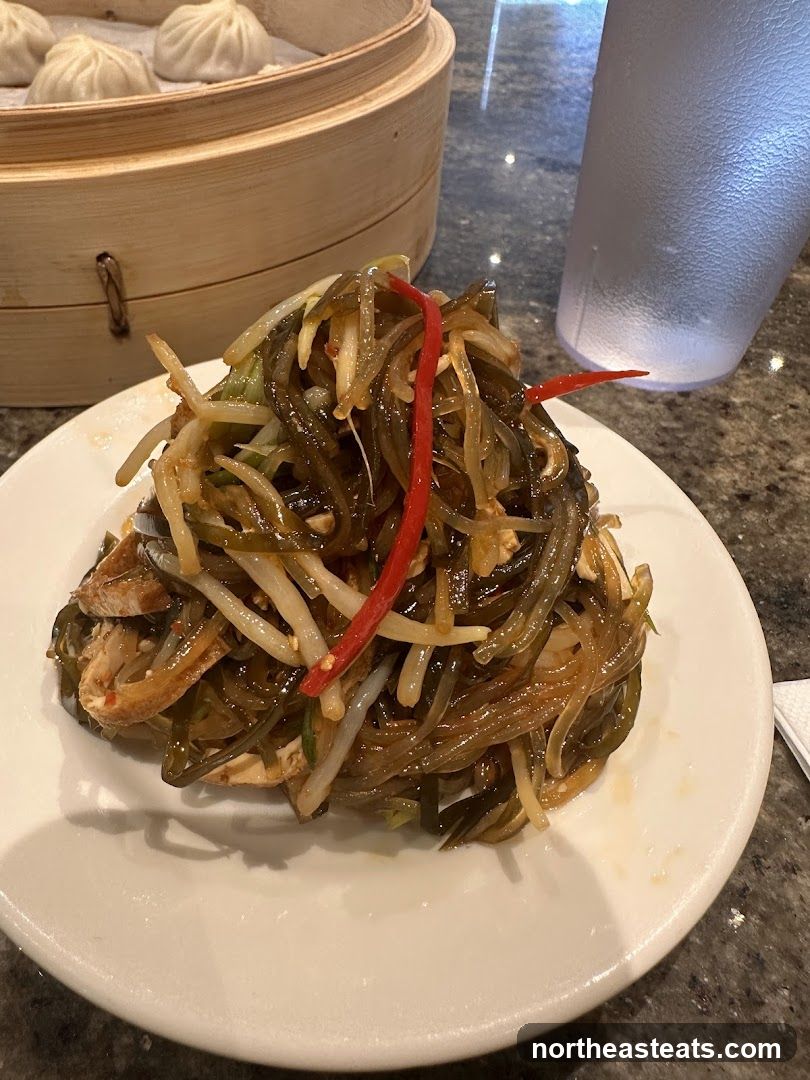 Seaweed Salad with Dumplings