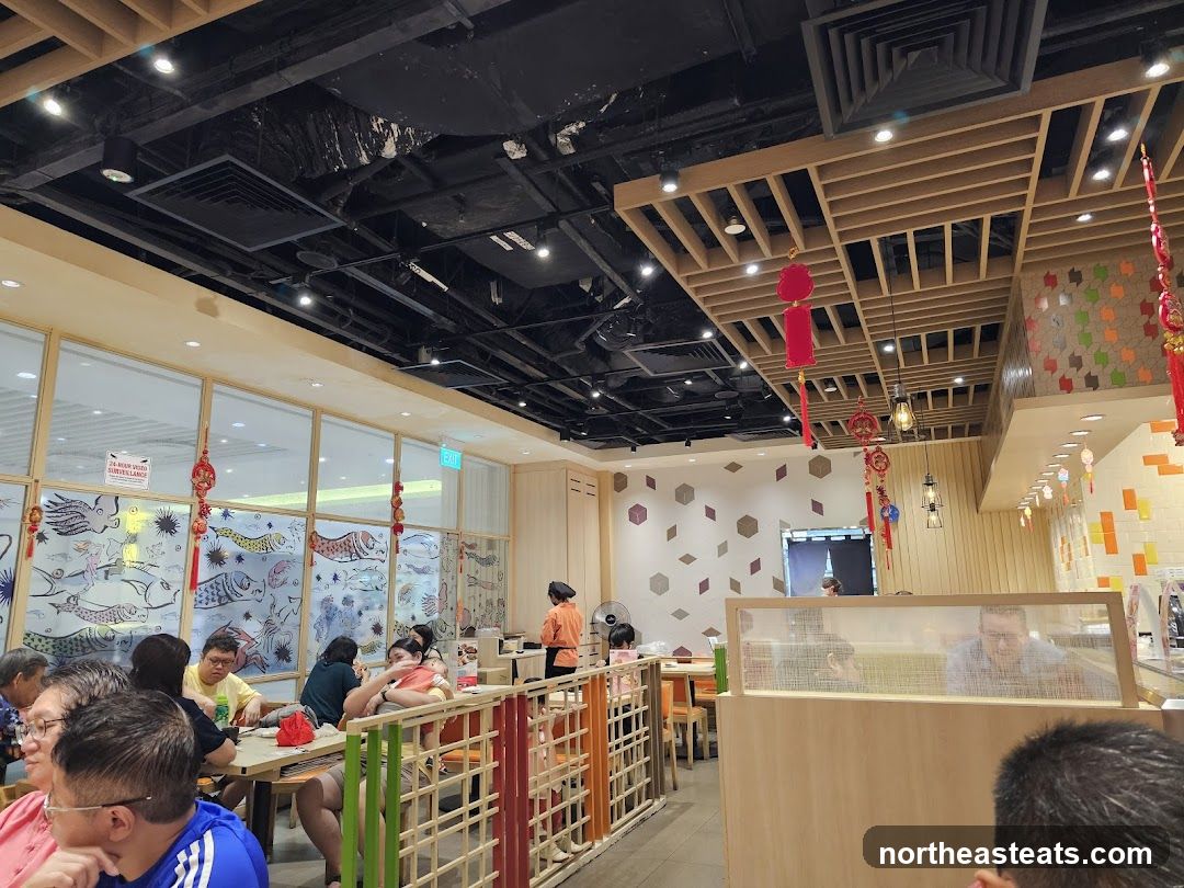 Restaurant Interior with Diners