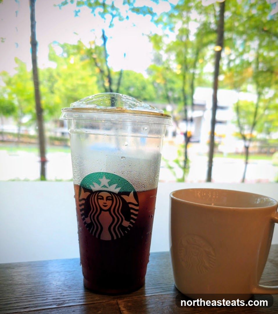 Starbucks Iced Coffee and Mug