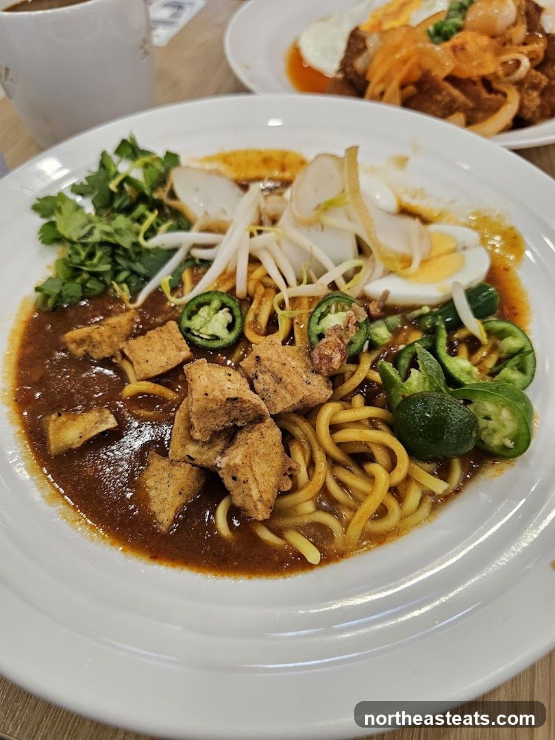 Noodle Dish with Egg and Tofu