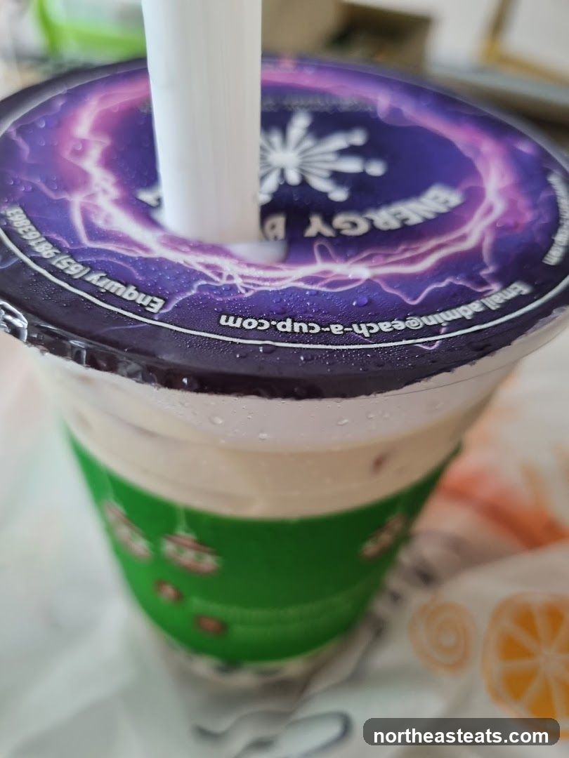 Beverage with Energy Drink Lid