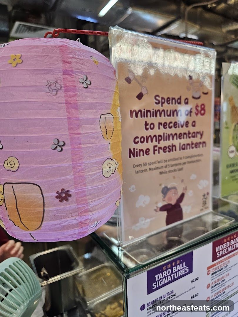 Promotional Sign and Menu