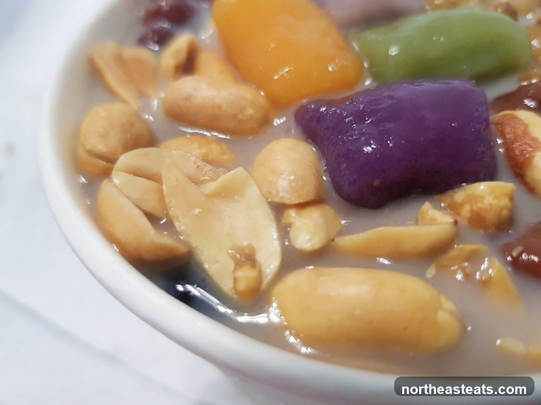 Dessert Bowl with Peanuts and Sweet Potato