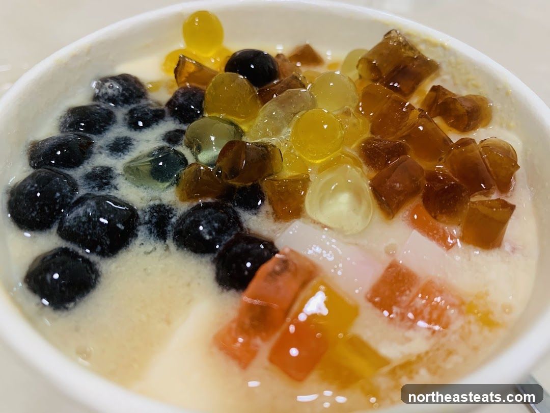 Dessert with Boba and Jelly