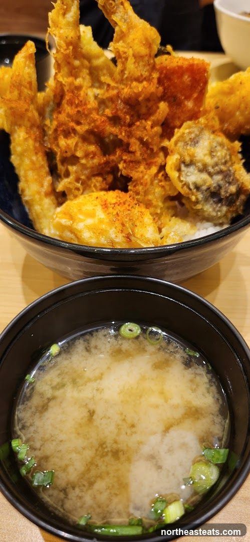 Tempura Donburi and Miso Soup