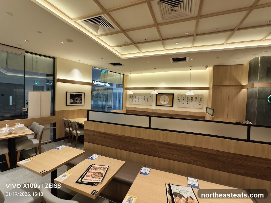 Restaurant Interior with Japanese Menu
