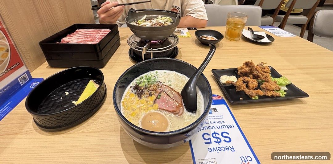 Table with Japanese Food
