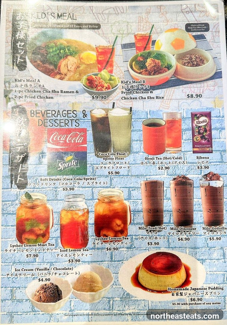 Kid's Meal, Beverages & Desserts