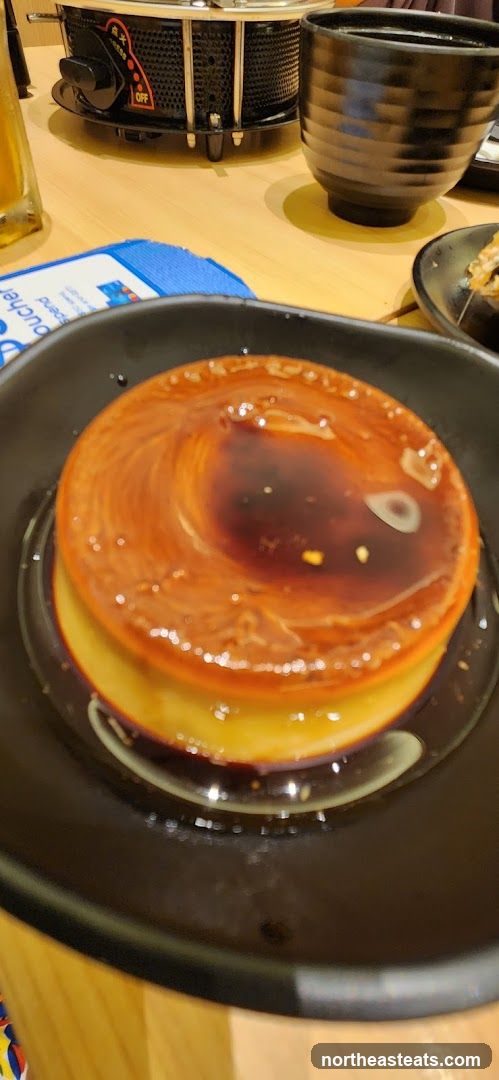 Dessert with Caramel Sauce