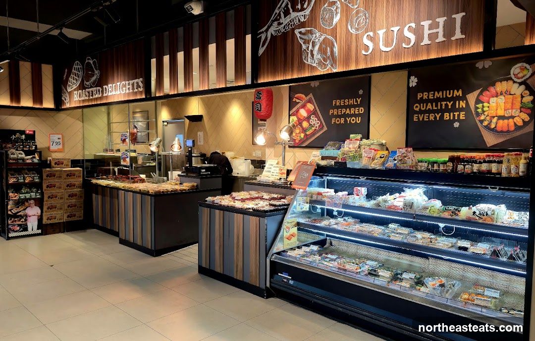 Sushi and Roasted Delights Display