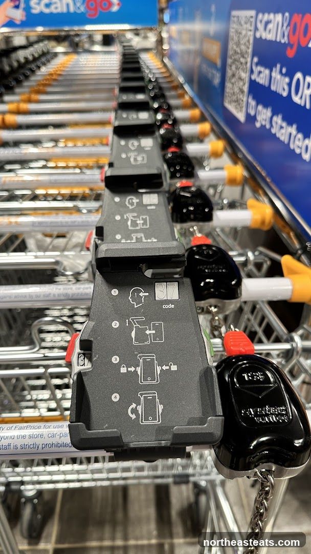 Shopping Cart with Scan & Go Instructions