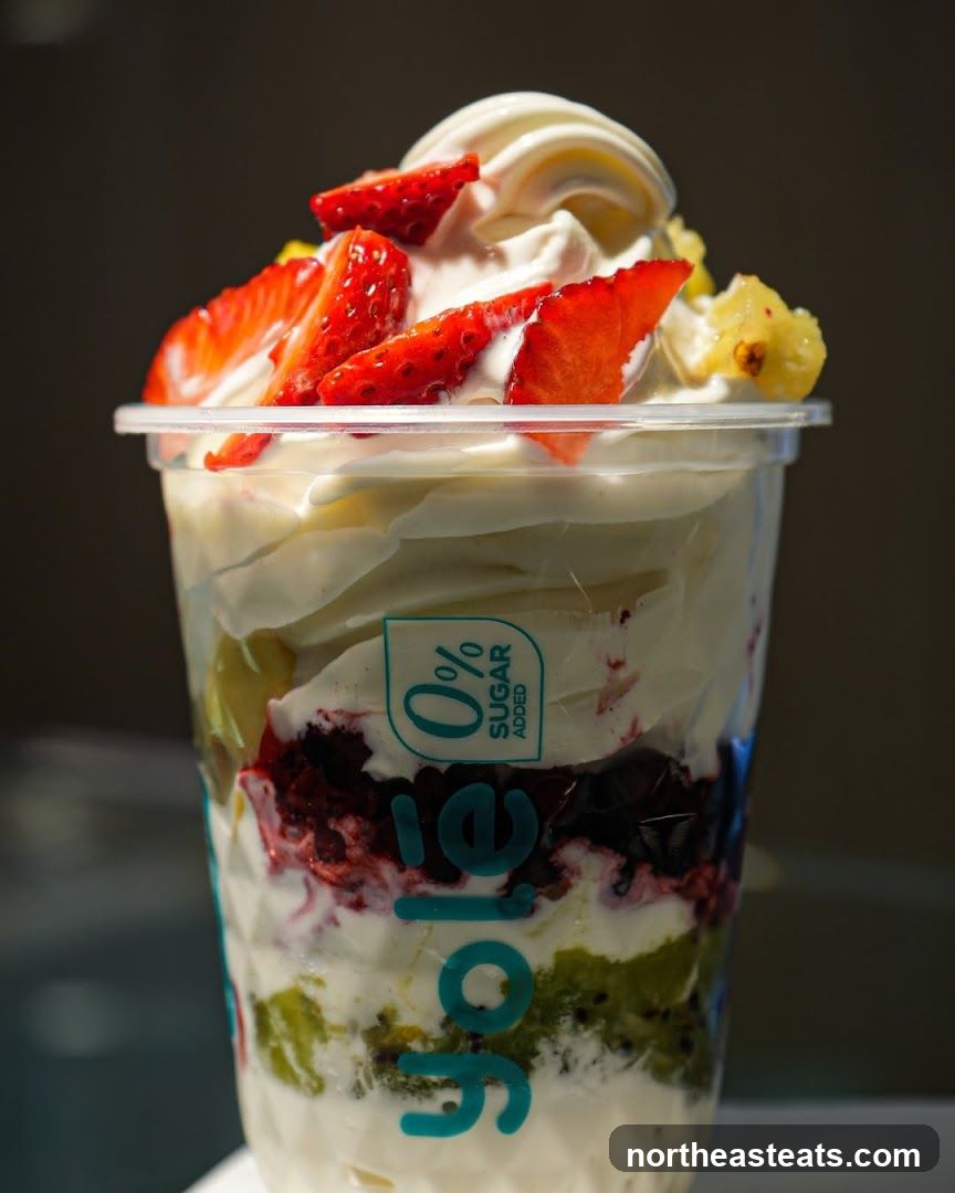 Yogurt Parfait with Strawberries and Kiwi