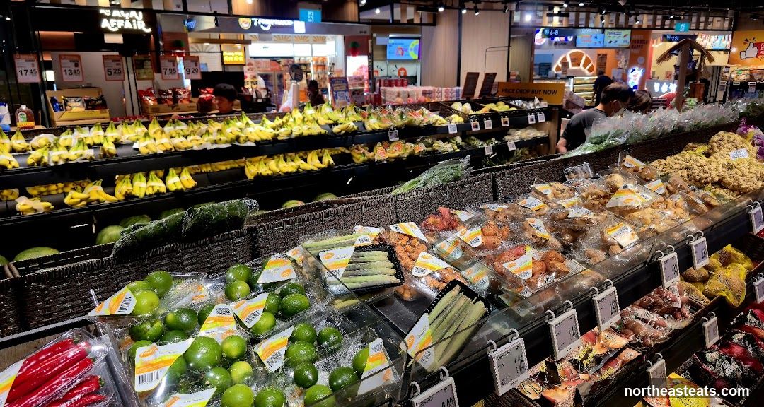 Produce Aisle in a Supermarket
