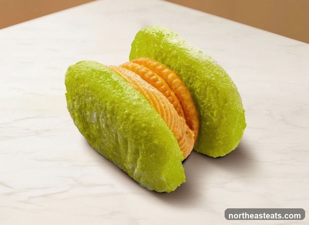 Green and Orange Pastry