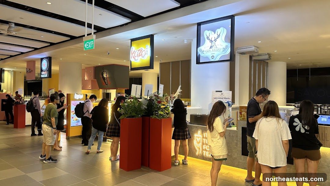 Food Court with Various Stalls