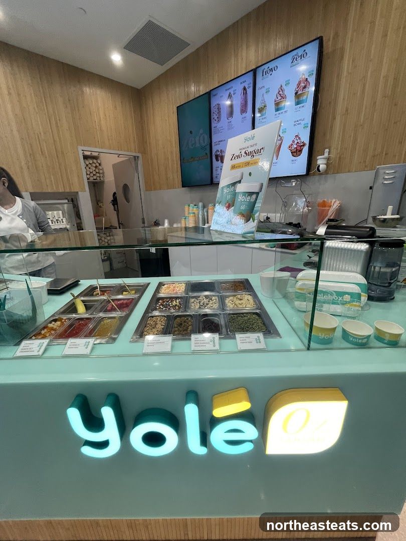 Yolé Frozen Yogurt Toppings Bar