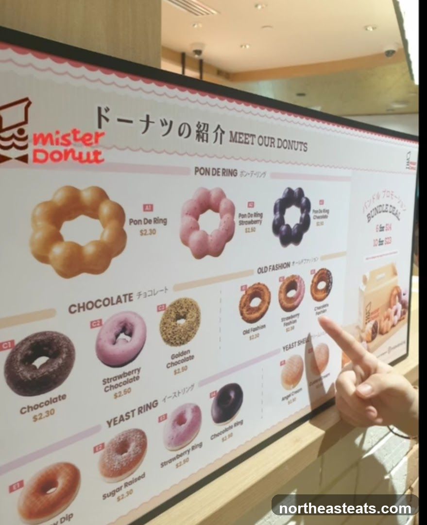 Mister Donut Menu
