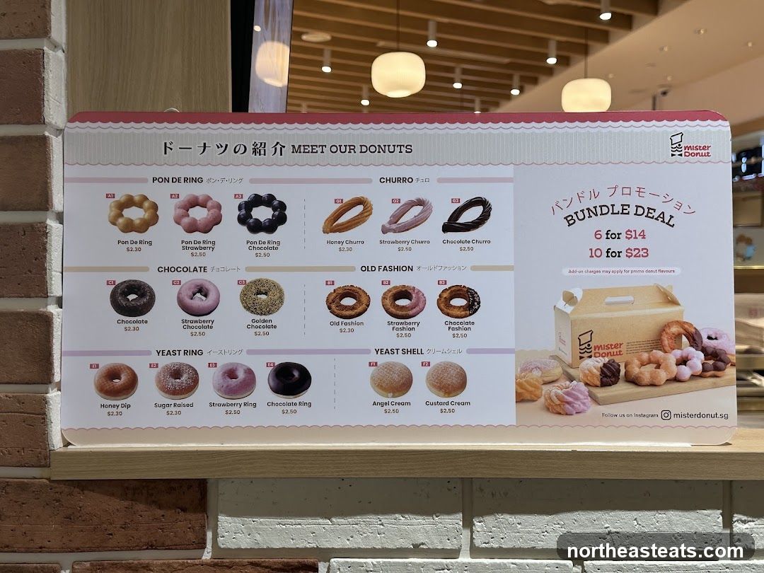 Mister Donut Menu