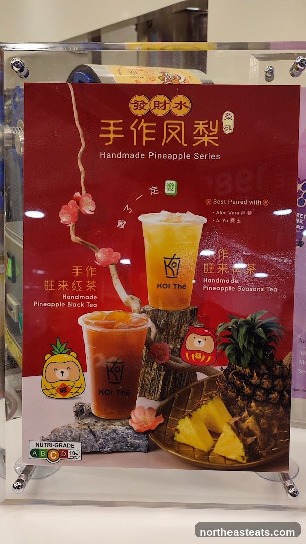 Handmade Pineapple Series Menu