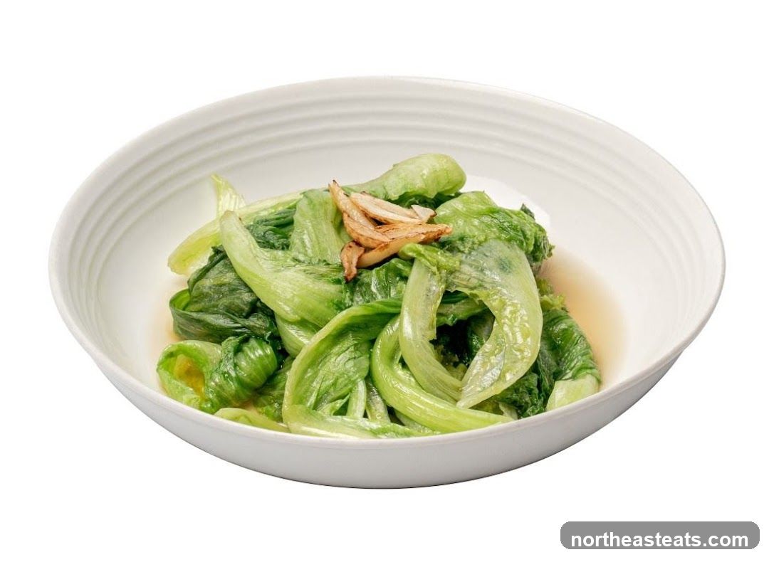 Sautéed Lettuce with Garlic