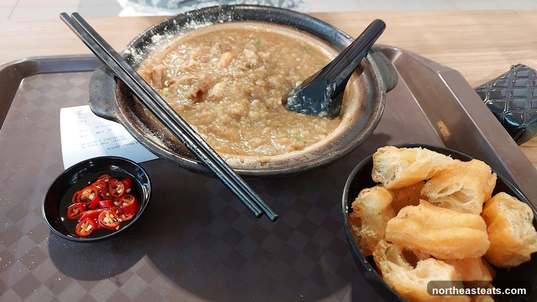 Congee with side dishes